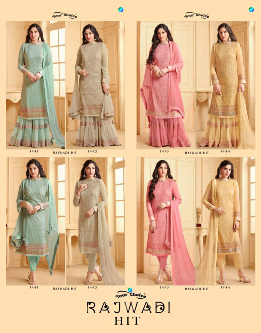 Rajwadi Hits Georgette Wholesale Salwar Suit Rajwadi Hits Georgette Wholesale Salwar Suit